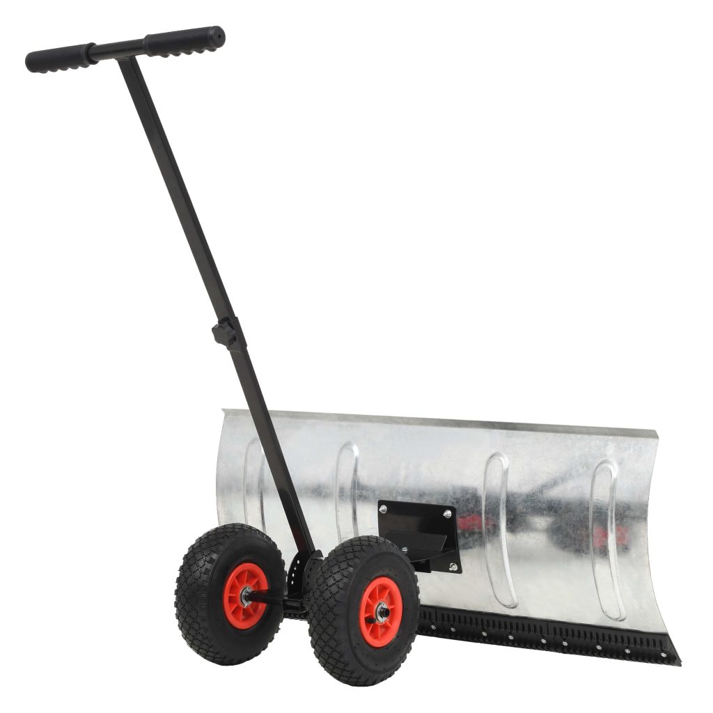 vidaXL Manual Snowplough with Wheels 39.4"x17.3"