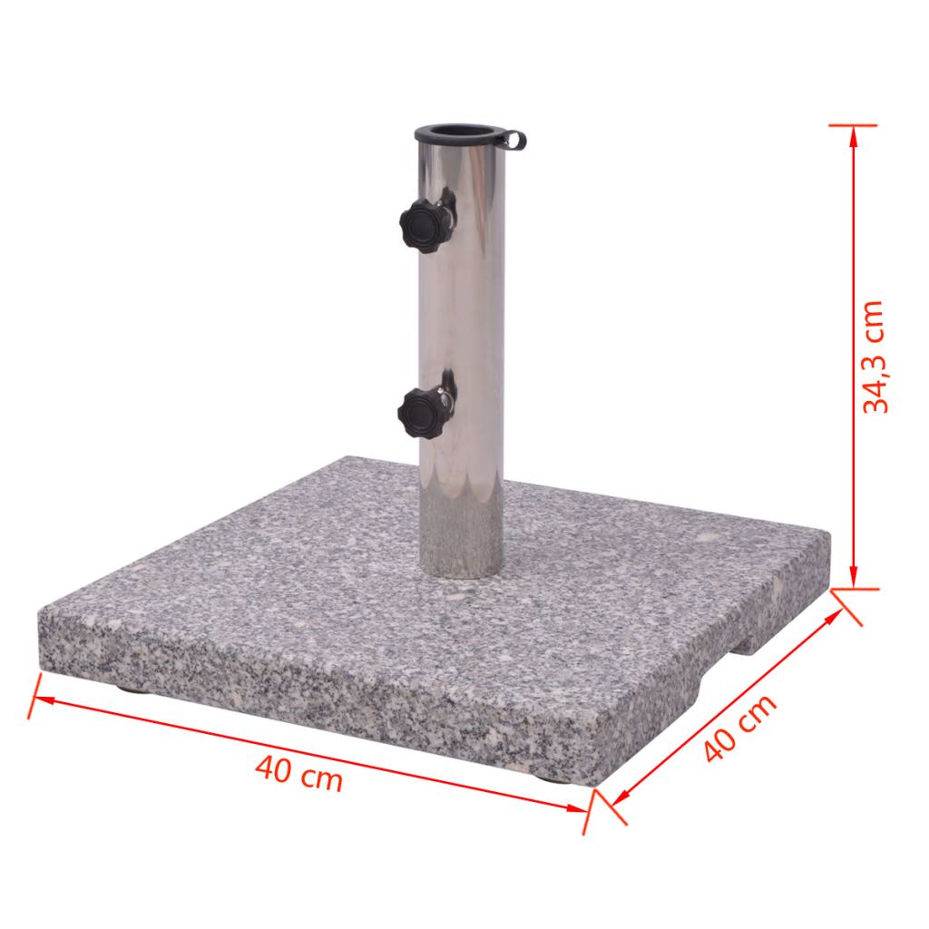 vidaXL Granite Parasol Base Umbrella Holder 44 lb