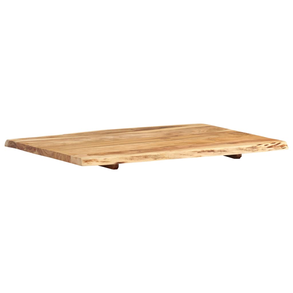 vidaXL Solid Acacia Wood Table Top Kitchen Live Edge Desk Coffee Multi Sizes-1