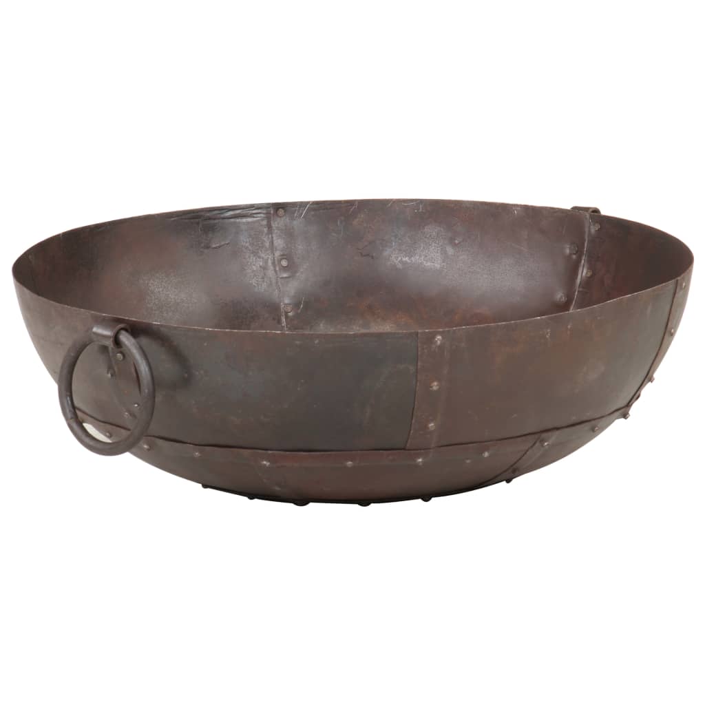 vidaXL Fire Pit Fireplace for Camping Picnic Firebowl Outdoor Firepit Iron-4