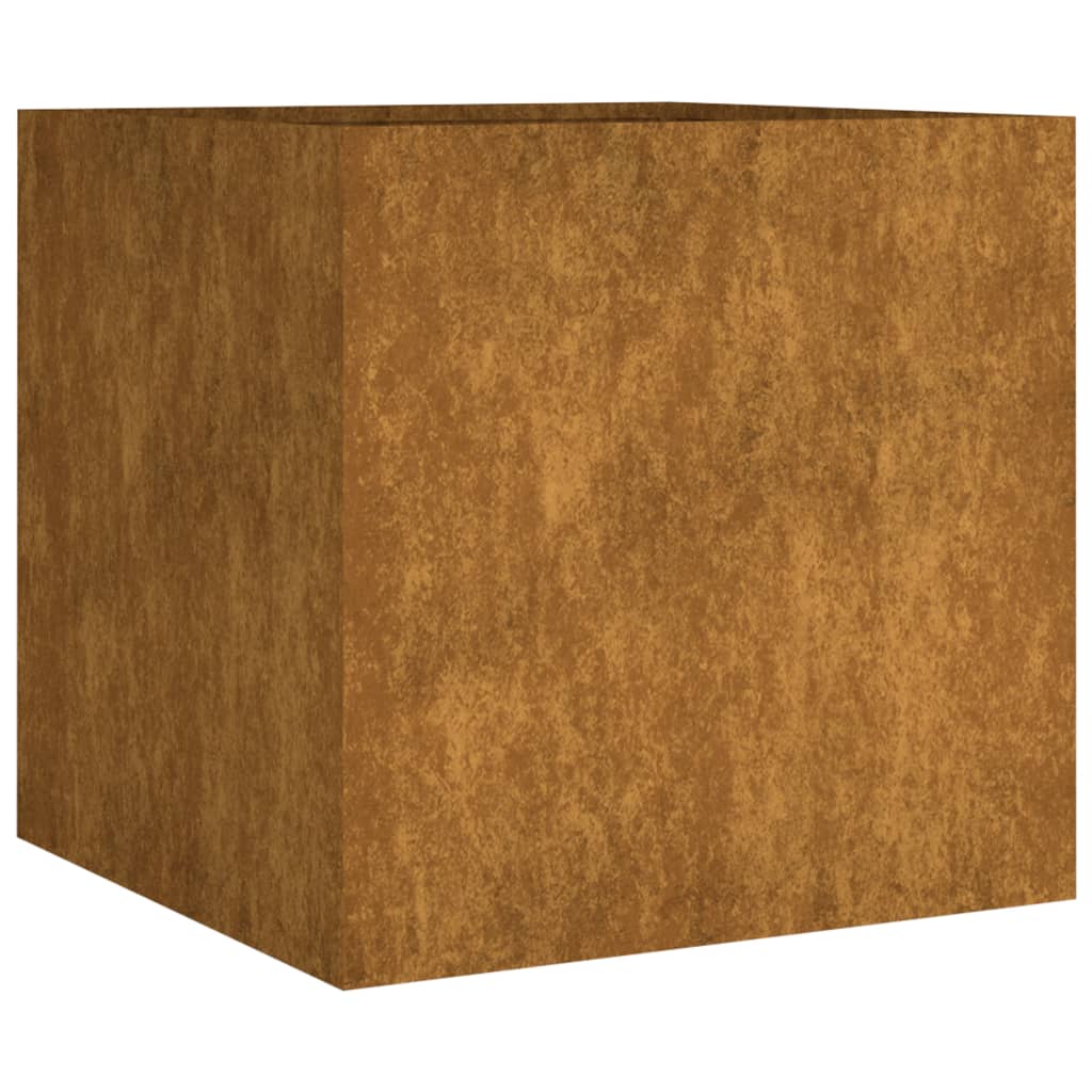 vidaXL Garden Wall Planter 19.7"x6.3"x3.9" Corten Steel-1