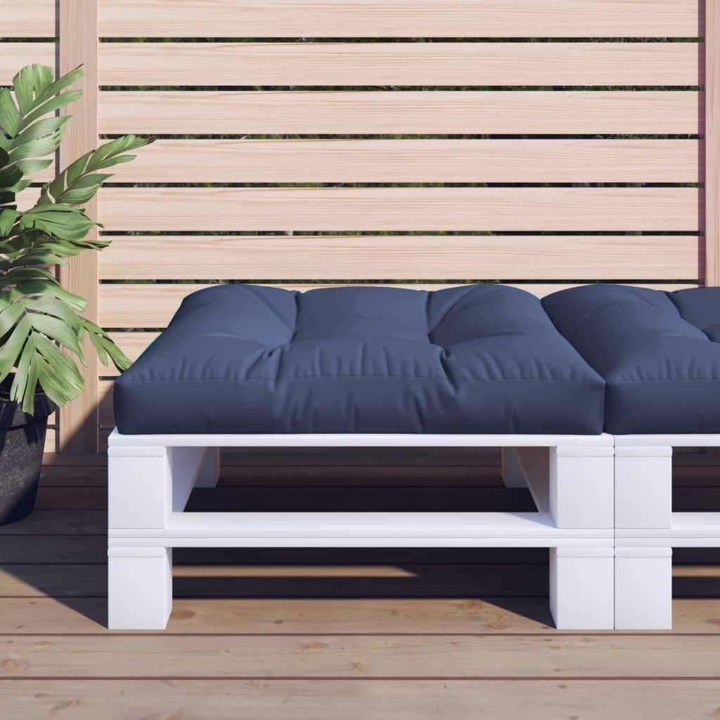 vidaXL Pallet Cushion Navy Blue 31.5"x31.5"x4.7" Fabric-0